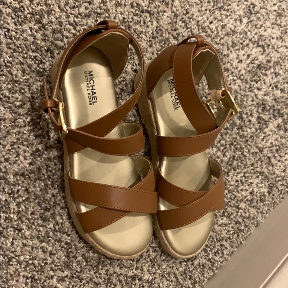 Brown gladiator sandals
